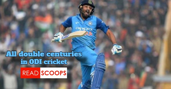 Complete Men's ODI Double Centuries List