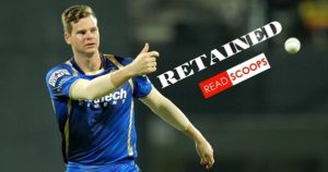 Steven Smith has been retained by Rajasthan ROyals for IPL 2019