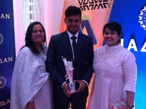 Priyank Panchal felicitated at the BCCI Awards