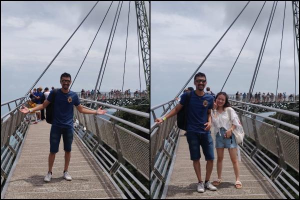 SRK pose at Langkawi Sky Bridge