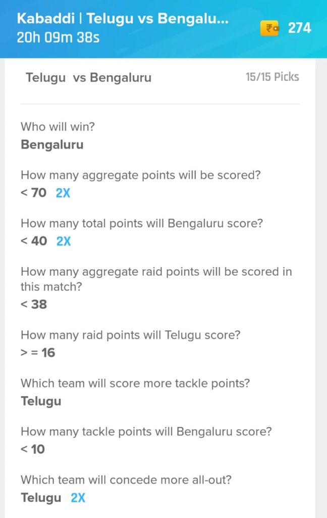 Telugu Titans v Bengaluru Bulls