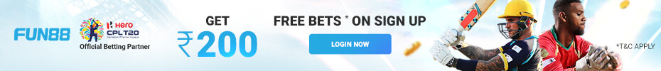 Signup to Fun88 and Get Rs.200 FREE Bets