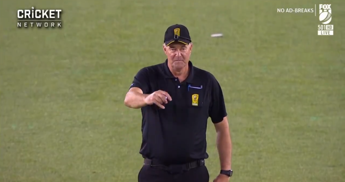 Umpire George Davidson in BBL 2019