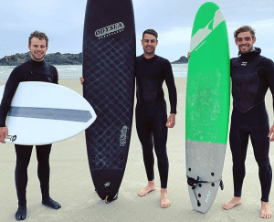 Read Scoops interview - Michael Rippon surfing with friends
