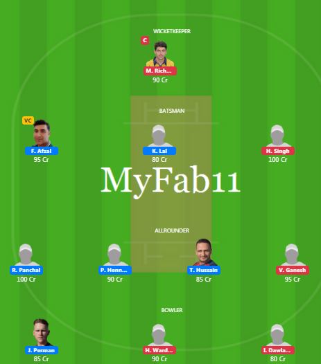 SPA vs GER - 1st T20I Fantasy Team