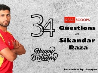 34 questions on Sikandar Raza's 34th birthday