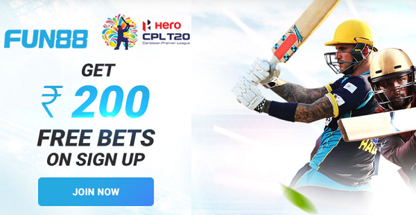 Get Rs.200 Free Bet on Fun88 Today!