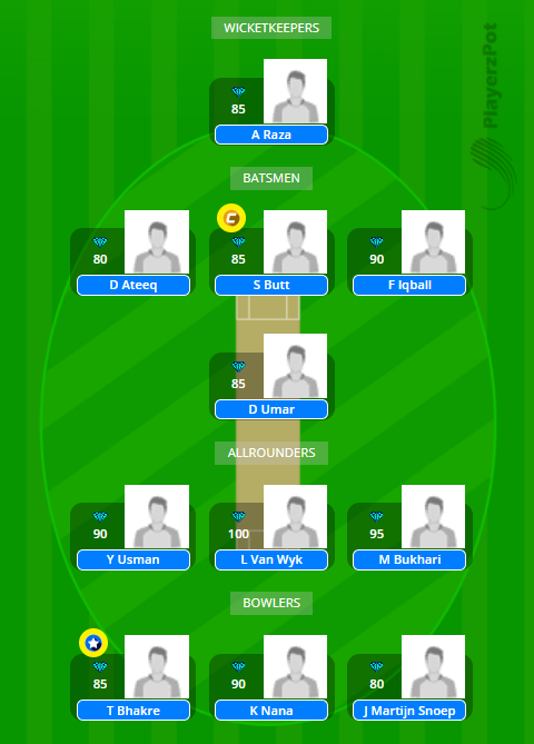 Capelle T10 2020 - KAM vs SPC Fantasy Team