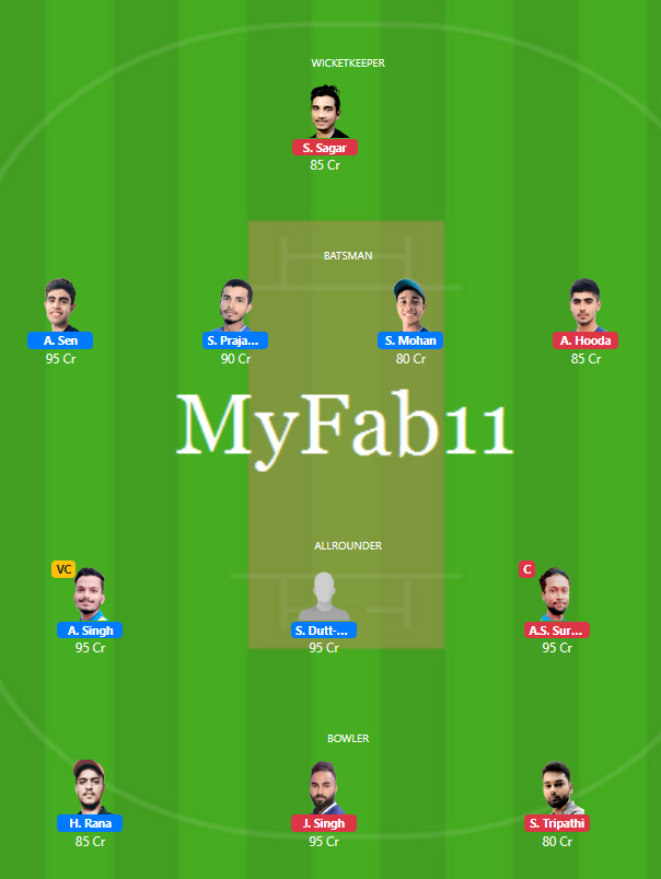 Jharkhand T20 2020 - RAN vs JAM Fantasy Team