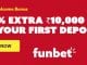 Now Get Massive 100% Deposit Bonus on Funbet