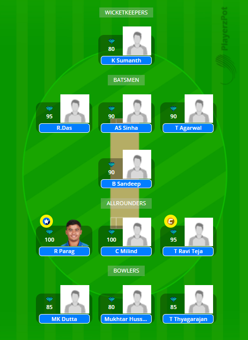 ASM vs HYD Dream11 Team - SMA Trophy 2021