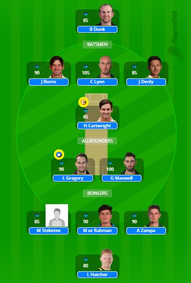 HEA vs STA Dream11 Team - BBL 2020/21