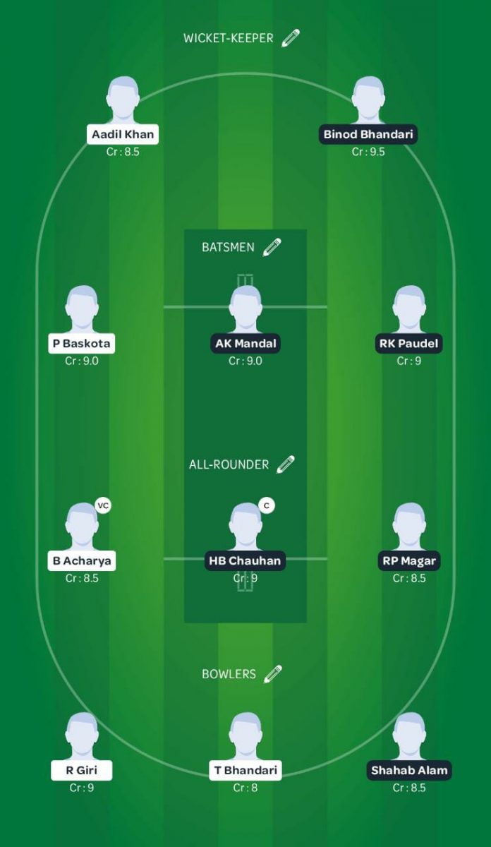 BGP vs TAC Dream11 Team - Nepal One Day 2021