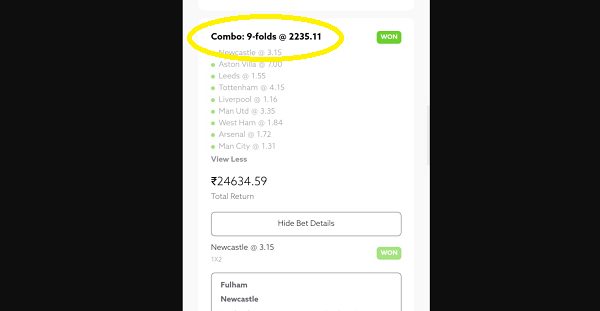 Mumbai Man Wins Football Bet With Odds of 2235 on Funbet!