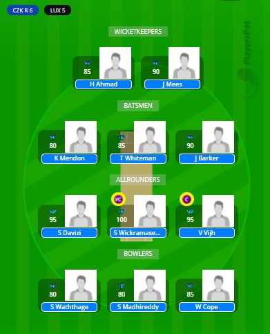 CZR vs LUX Dream11 Team - Central Europe T20 2021