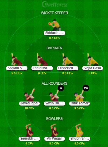 VCC vs BCC Dream11 Team - Prague T10 2021