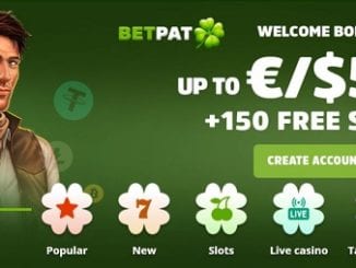$500 Welcome Bonus + 150 Free Spins in BetPat Casino