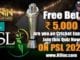 Get ₹5,000 PSL 2021 FREE Bet in K9Win Quiz