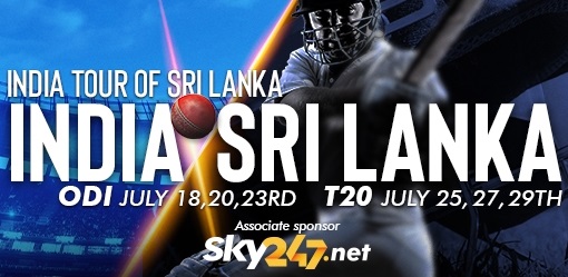 Sky247 - Associate Sponsor of 2021 India Tour of Sri Lanka