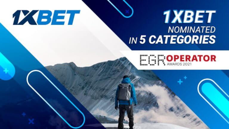 1xBet Nominated in 5 Categories For EGR Awards 2021