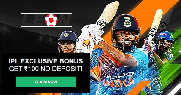 IPL 2021: ₹100 NO DEPOSIT Bonus on LeonBet