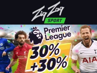 Premier League: 30% Bonus on Next 2 Deposits on ZigZag