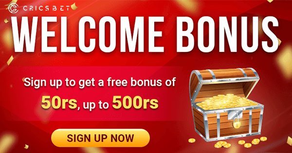 Register and Get ₹50 CricsBet FREE Bonus