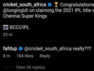 See CSA Congratulate Only Lungi Ngidi on Winning IPL 2021