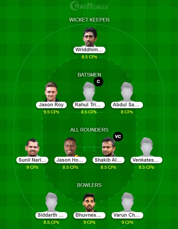 KOL vs SRH My11Circle Predictions - IPL 2021