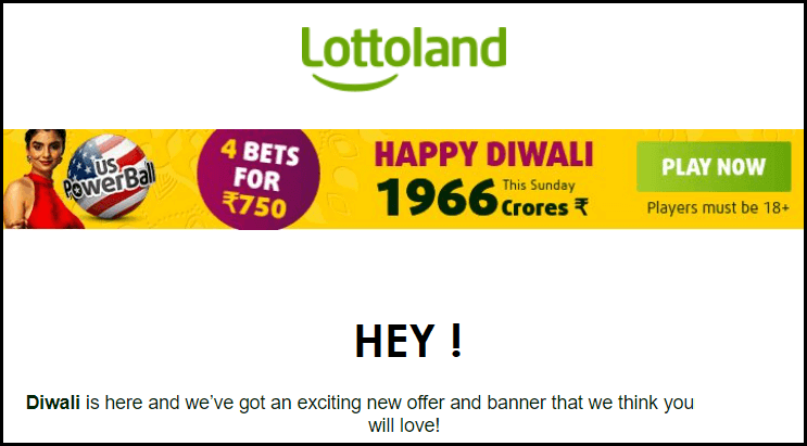 Diwali 2021 - 4 PowerBall Bets For ₹750 On Lottoland