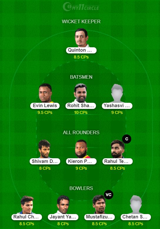 RR vs MI Dream11 Predictions - IPL 2021