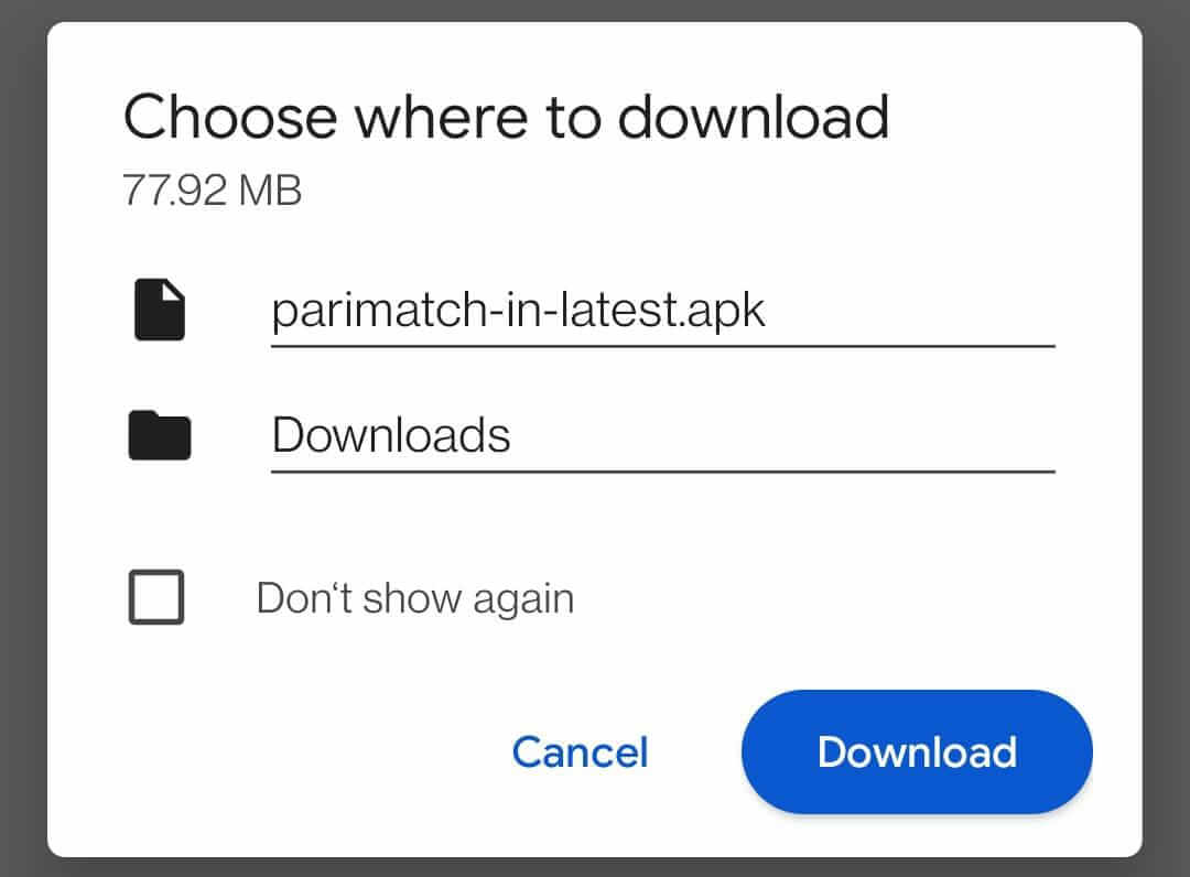 How to download Parimatch Android app?