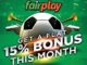 Nov 2021 - Flat 15% Bonus on FairPlay Club