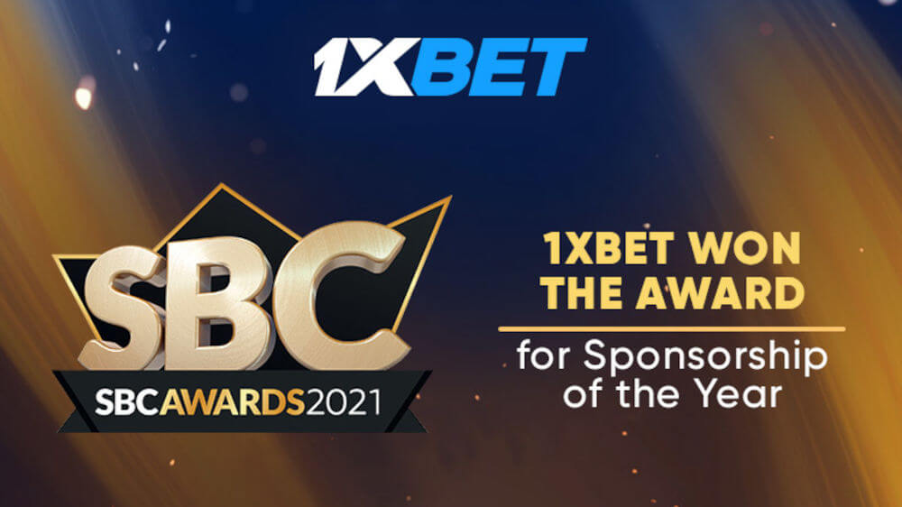 1xBet Wins SBC Award For 'Best Sponsorship of The Year'