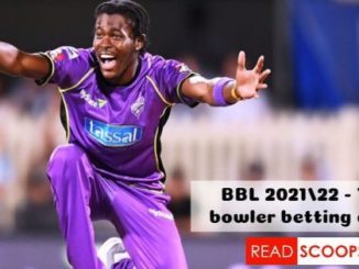 BBL 2021/22 - Top Bowler Betting Odds