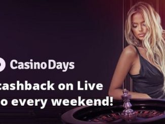 Casino Days: Weekly 10% Cashback on Live Casino