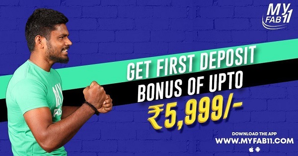 MyFab11 Bonus: Get 100% Up to ₹5,999