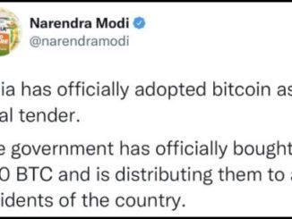 PM Modi Tweets on Crypto as Legal Tender in India