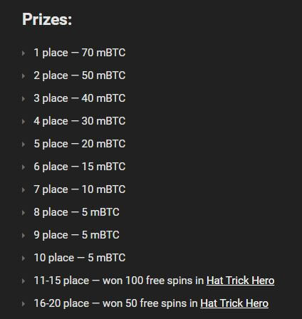 1xBit Lucky Score Prizes