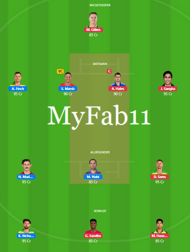 REN vs THU Dream11 Predictions - BBL 2021/22