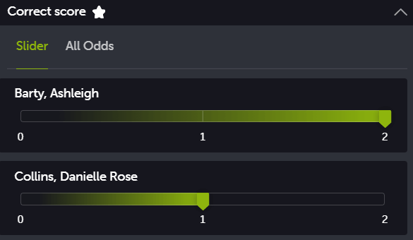 Aus Open 2022 Final: Barty vs Collins Set Betting