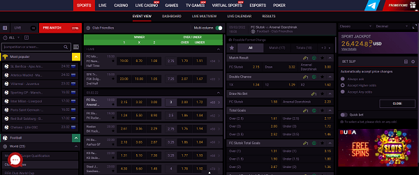 Sports betting on Buba Games