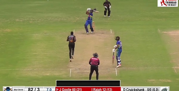 Jyd Goolie Smashes 97(31)* in Trinidad T10 Blast