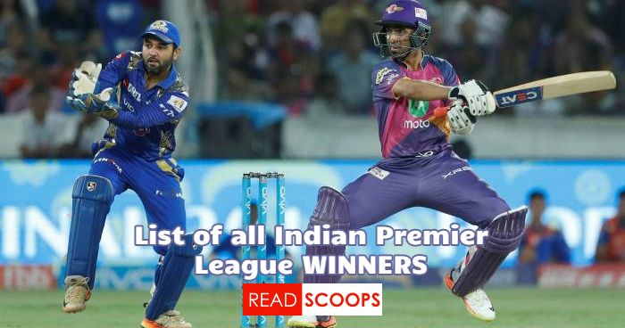 List of All Indian Premier League (IPL) Winners