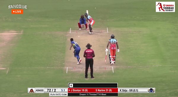 Trinidad T10 Blast: Jesse Bootan Hits 5 Consecutive Sixes