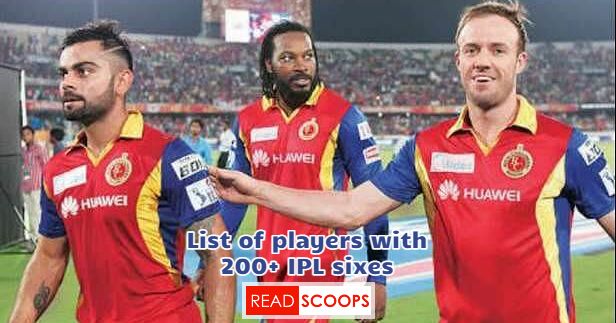 List of Players With 200+ IPL Sixes
