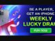 Win iPhone in Weekly Lucky Draw on Crickex
