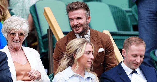 David Beckham Spotted At Wimbledon 2022