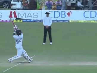 WATCH: Dinesh Chandimal Six Hits Person on Road