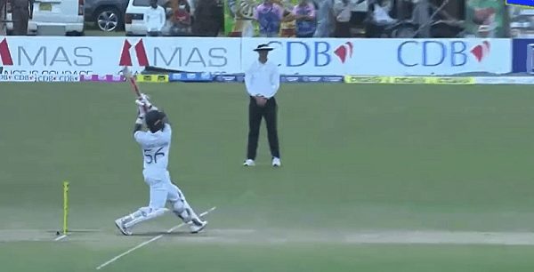 WATCH: Dinesh Chandimal Six Hits Person on Road